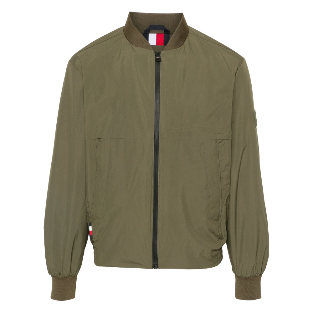 Tommy Hilfiger Groene Nylon Polyester Bomberjack Green Heren