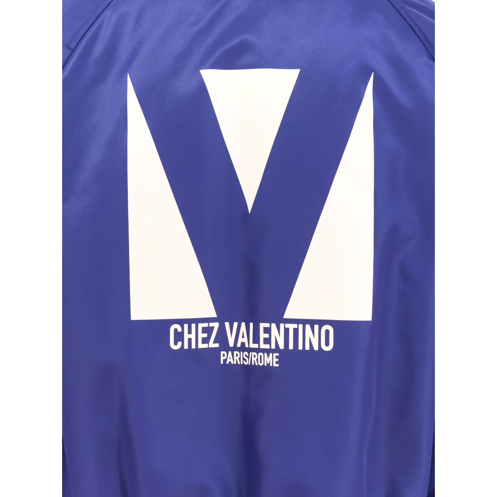 Valentino Nylon Ritsjas met Print Blue Heren
