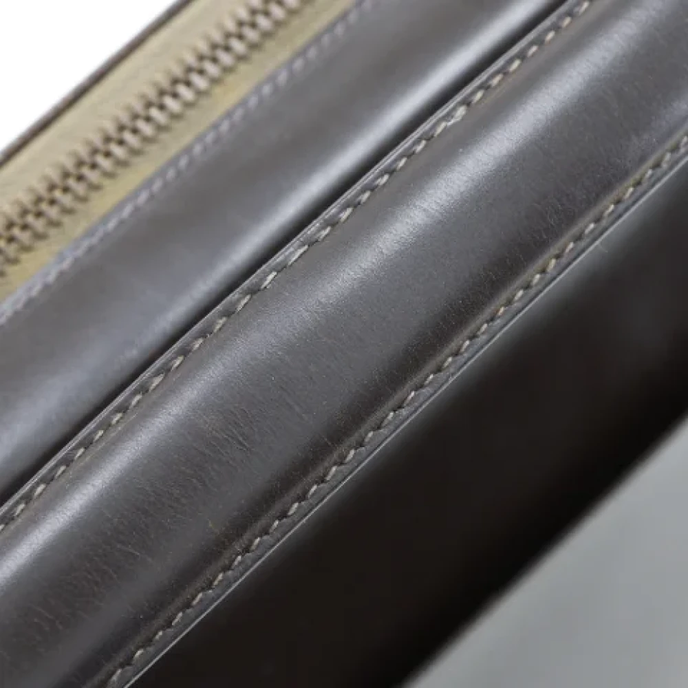Hermès Vintage Pre-owned Leather clutches Brown Dames