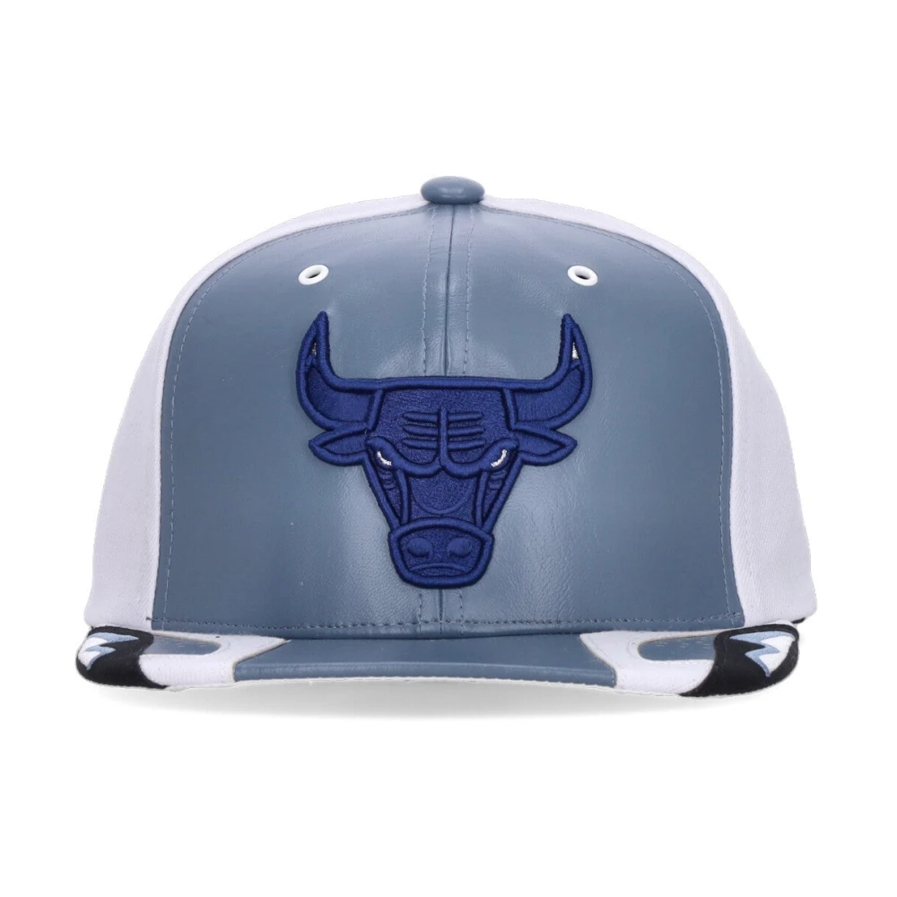 Mitchell & Ness Chicago Bulls Snapback Pet Wit Blauw Blue Heren