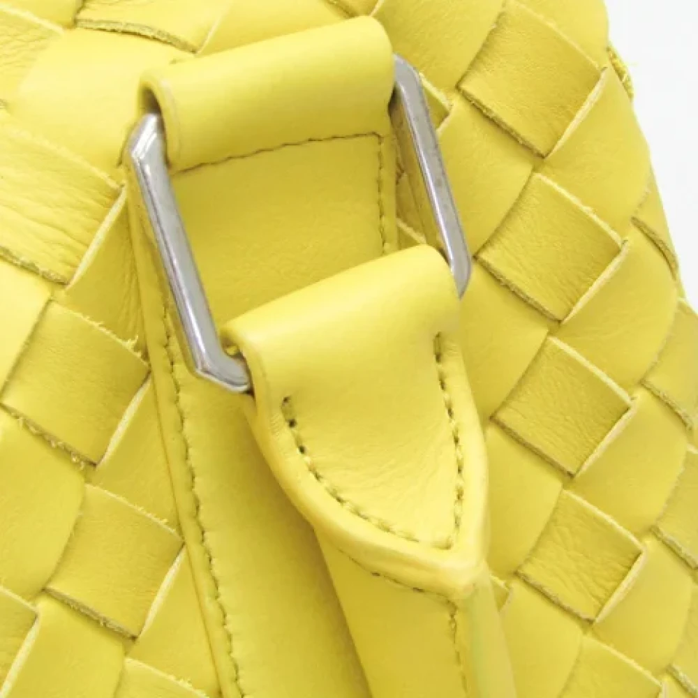 Bottega Veneta Vintage Pre-owned Fabric backpacks Yellow Dames
