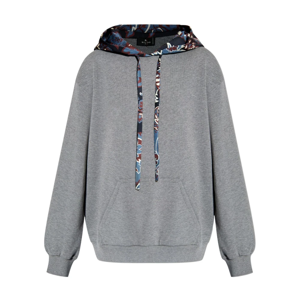 ETRO Cut Sew Hoodies in Grijs Gray Dames