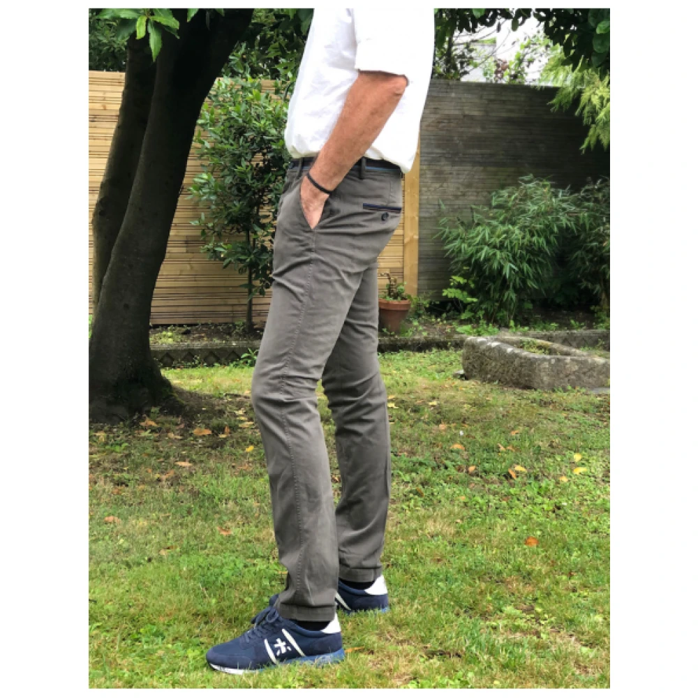 Mason's Chino Broek Green Heren