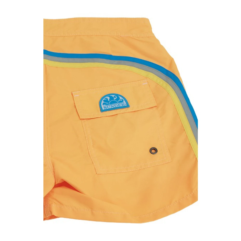 Sundek Elastische taille zwemshorts voor heren Orange Heren