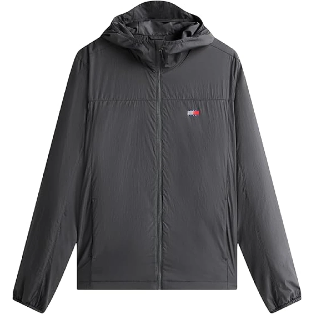 Tommy Jeans Men's Gray Coats Grey - Windbreakers - M - Sport