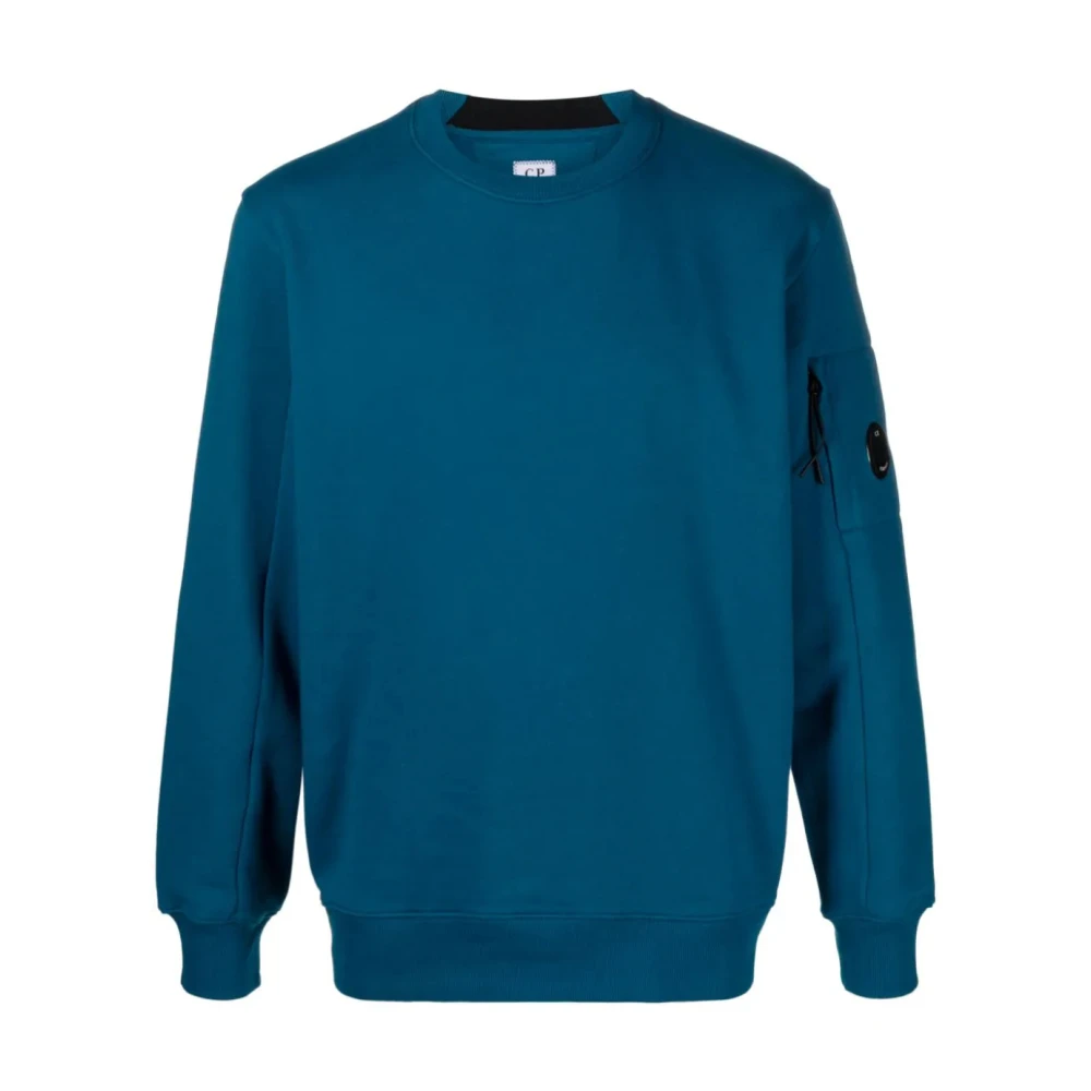 C.P. Company Diagonal Raised Fleece Sweatshirt Blue Heren