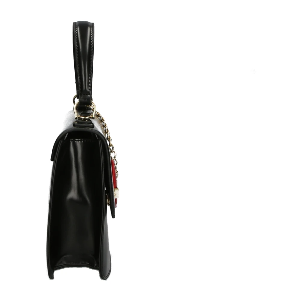 Love Moschino Zwarte Schoudertas Verstelbare Band Kunstleer Black Dames