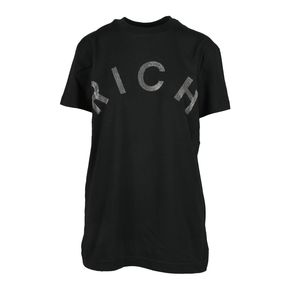 John Richmond Katoenen T-shirt Black Dames