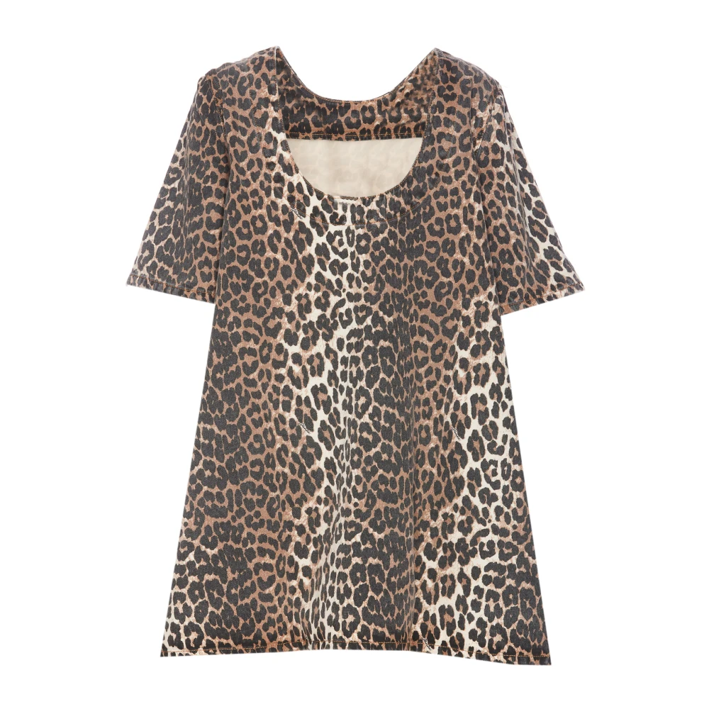Ganni MultiColour Jurken Brown Dames