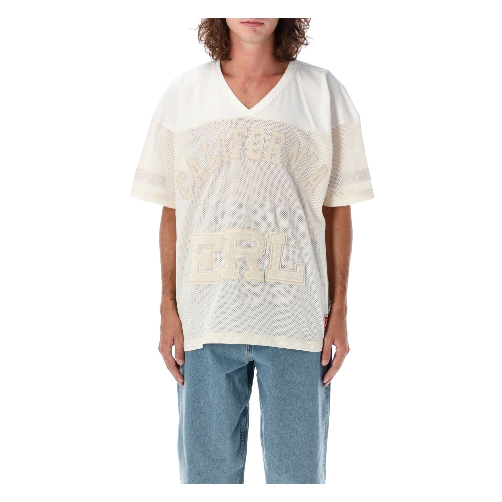 ERL Off White Voetbalshirt T-shirt Beige Heren