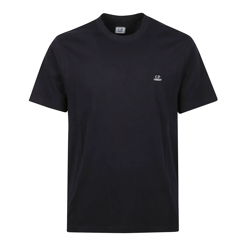 C.p. Company Men's Black T-Shirts, S, 30/1 Jersey Logo Patch T-Shirt