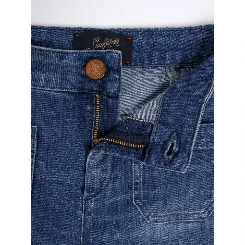 Seafarer Cropped Flared Jeans Francoise Blue Dames