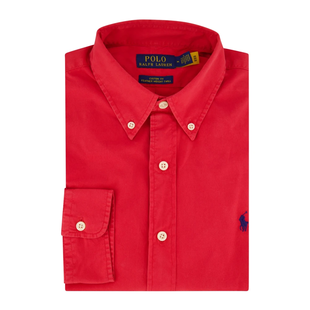 Polo Ralph Lauren Rood Casual Overhemd met Button-Down Kraag Red Heren