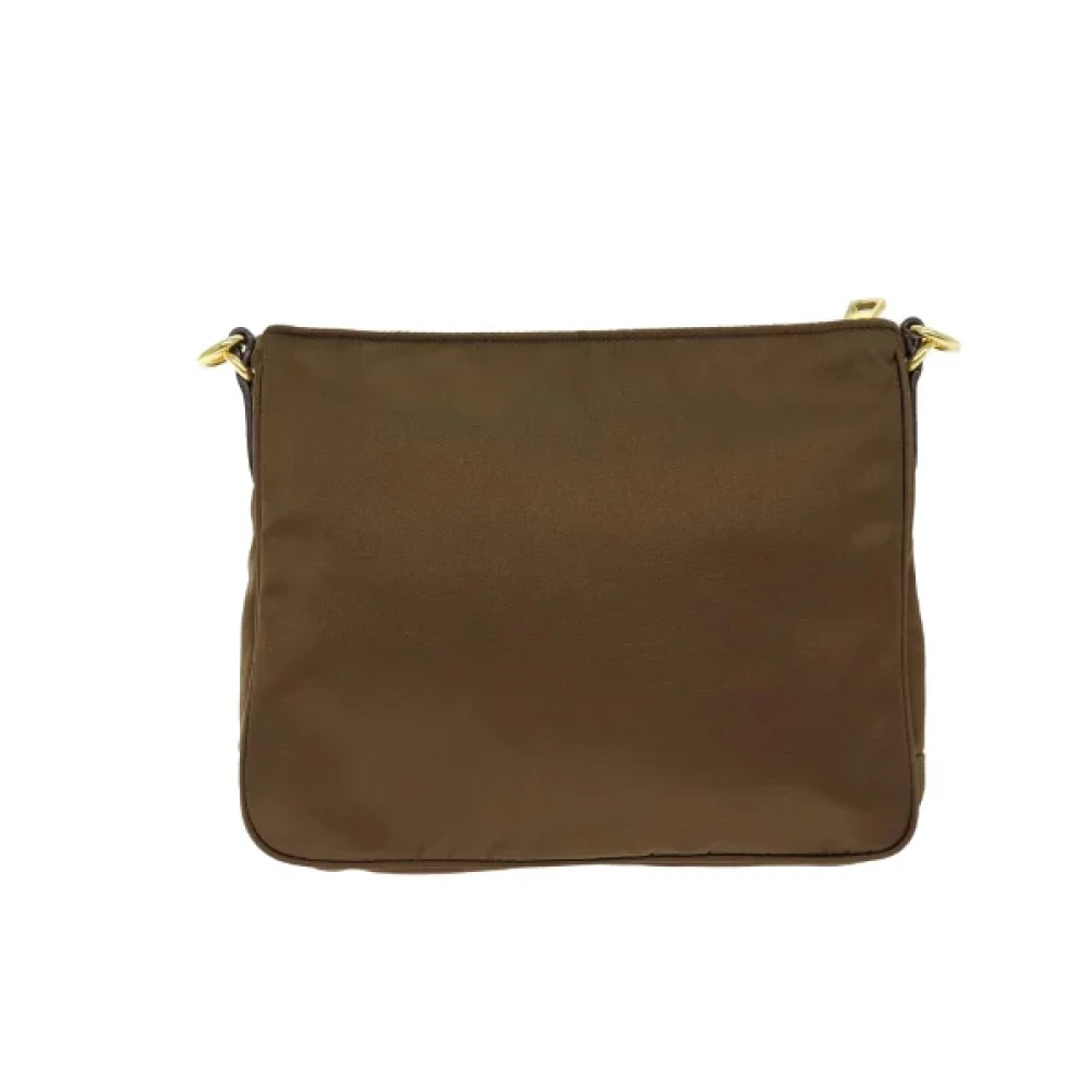 Prada Vintage Pre-owned Nylon prada-bags Brown Dames