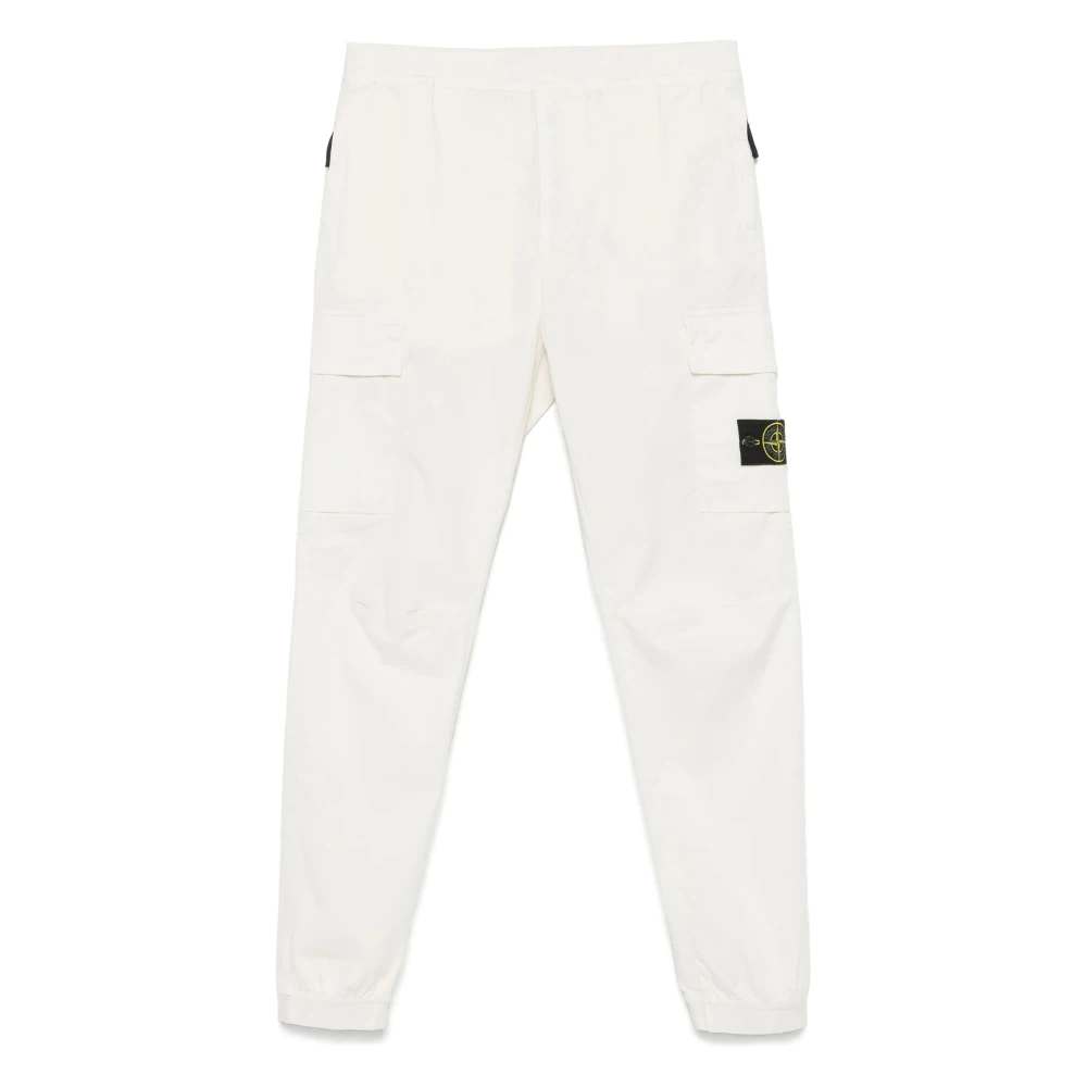 Stone Island Casual Cargo Broek White Heren