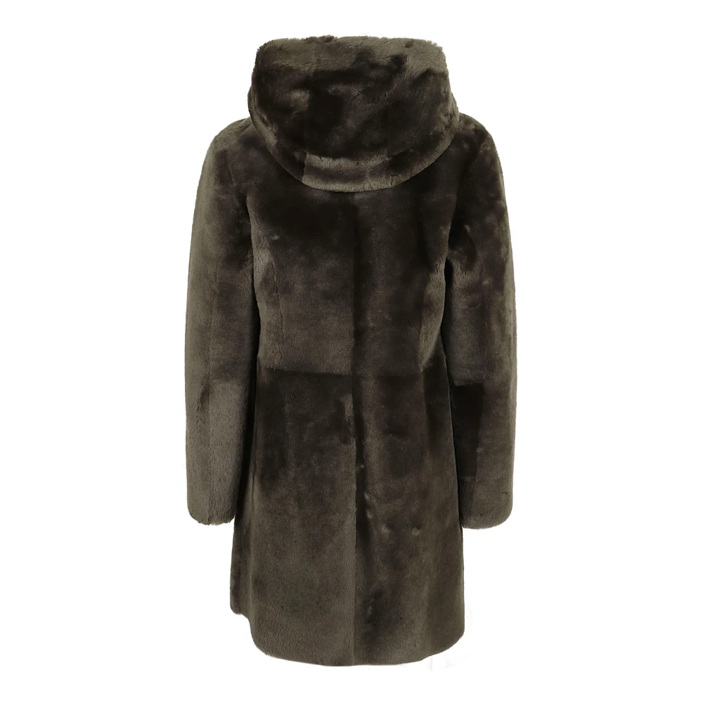 Arma Merino Nappa Leren Jas Green Dames