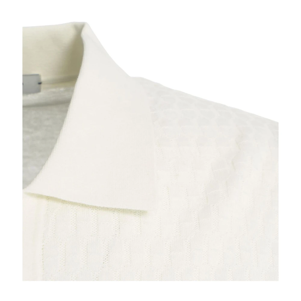 Paolo Pecora Witte Honingraat T-shirt voor mannen White Heren