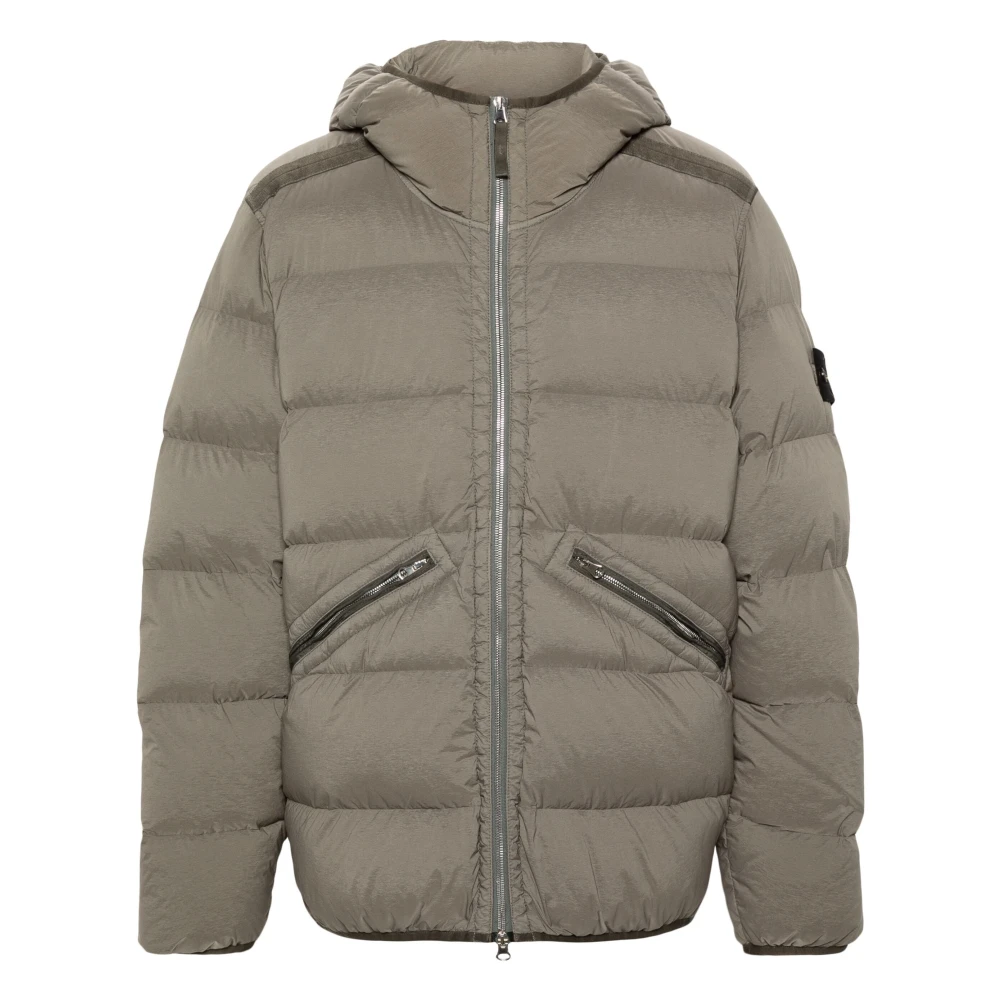 Stone Island Lichtgewicht Dons Blouson Jas Brown Heren