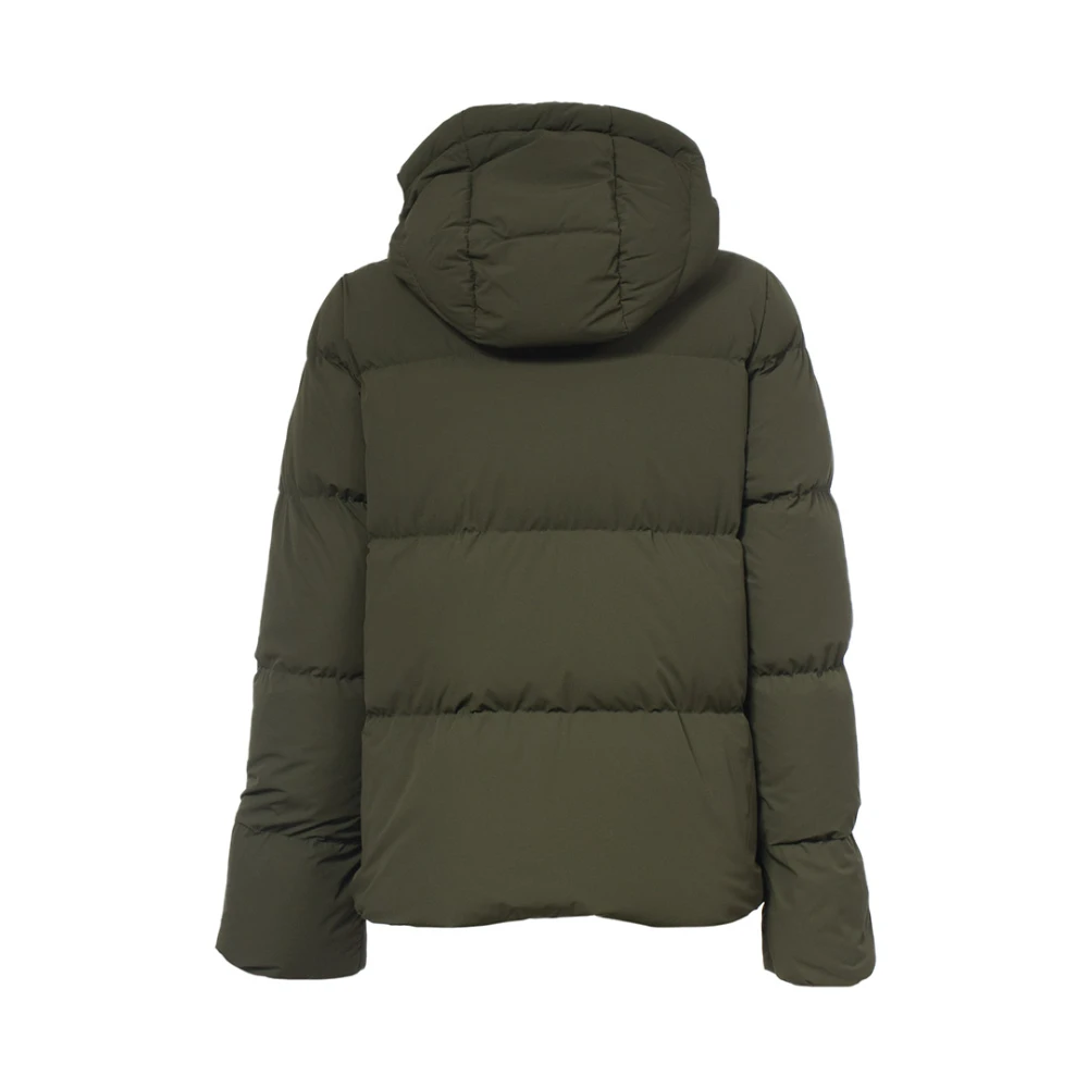Aspesi Hooded Down Jacket Green Dames