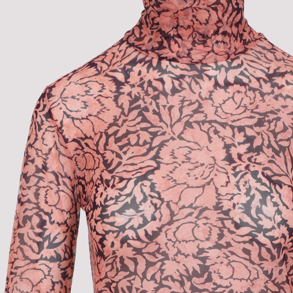 Dries Van Noten Peach Hoyster Top Pink Dames