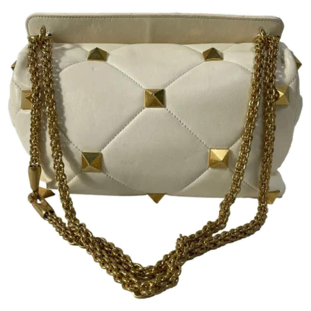 Valentino Vintage Pre-owned Leather shoulder-bags White Dames