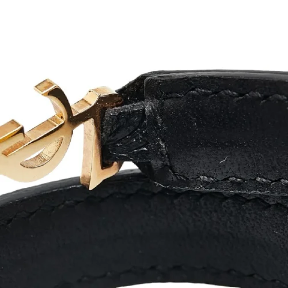 Yves Saint Laurent Vintage Pre-owned Leather belts Black Dames