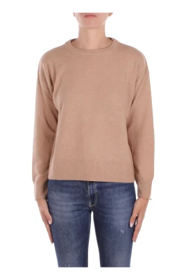 Beige Sweaters med Cashmere Blend