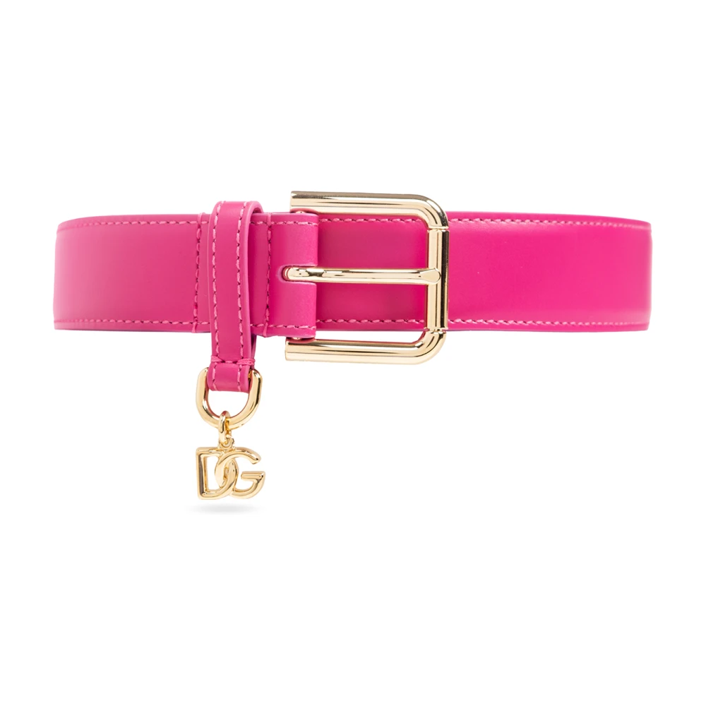 Dolce & Gabbana Leren Riem Pink Dames