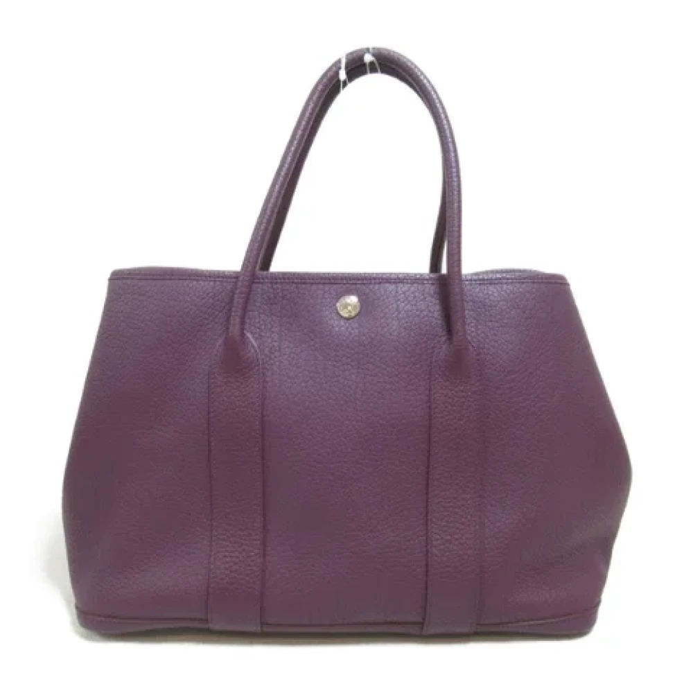 Hermès Vintage Pre-owned Leather totes Purple Dames