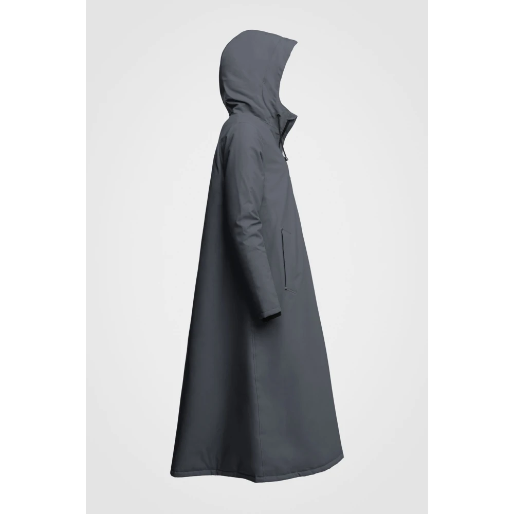 Stutterheim Warm Knielange A-Lijn Regenjas Black Dames