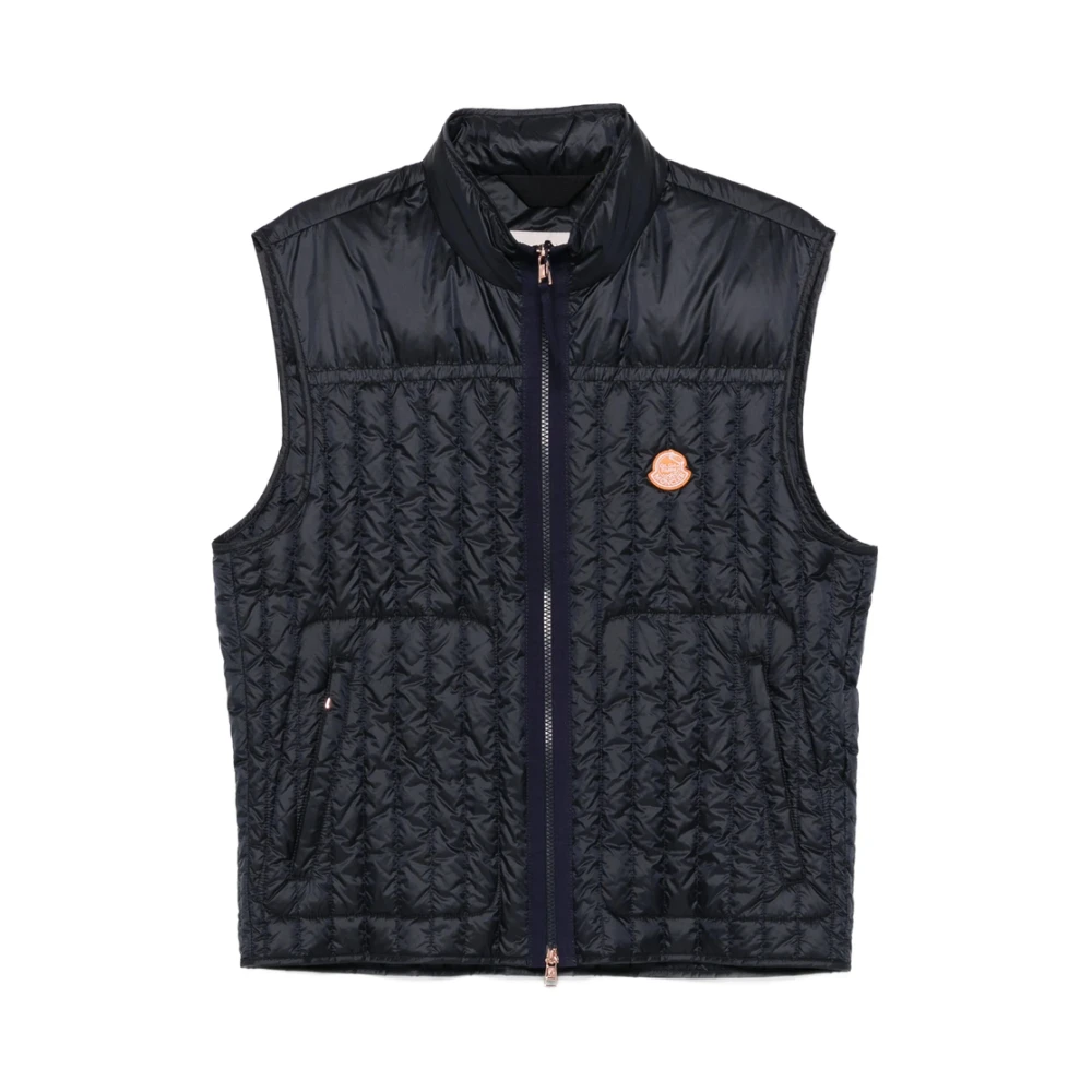 Moncler - Jackets > Vests - Blue - Moncler - Modalova