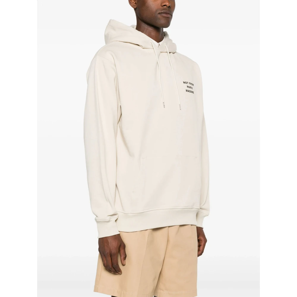 Drole de Monsieur Donker Mastic Hoodie Sweater Beige Heren