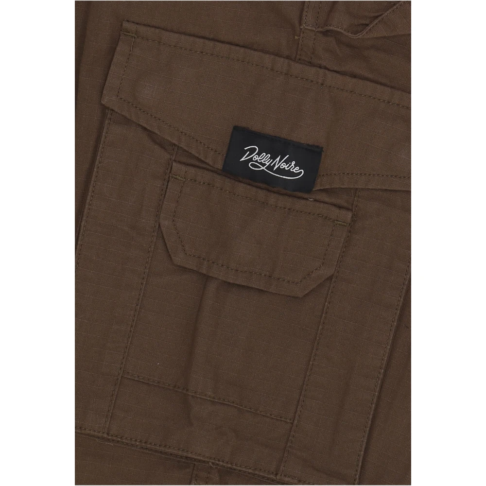 Dolly Noire Ripstop Baggy Cargo Broek Bos Nacht Green Heren