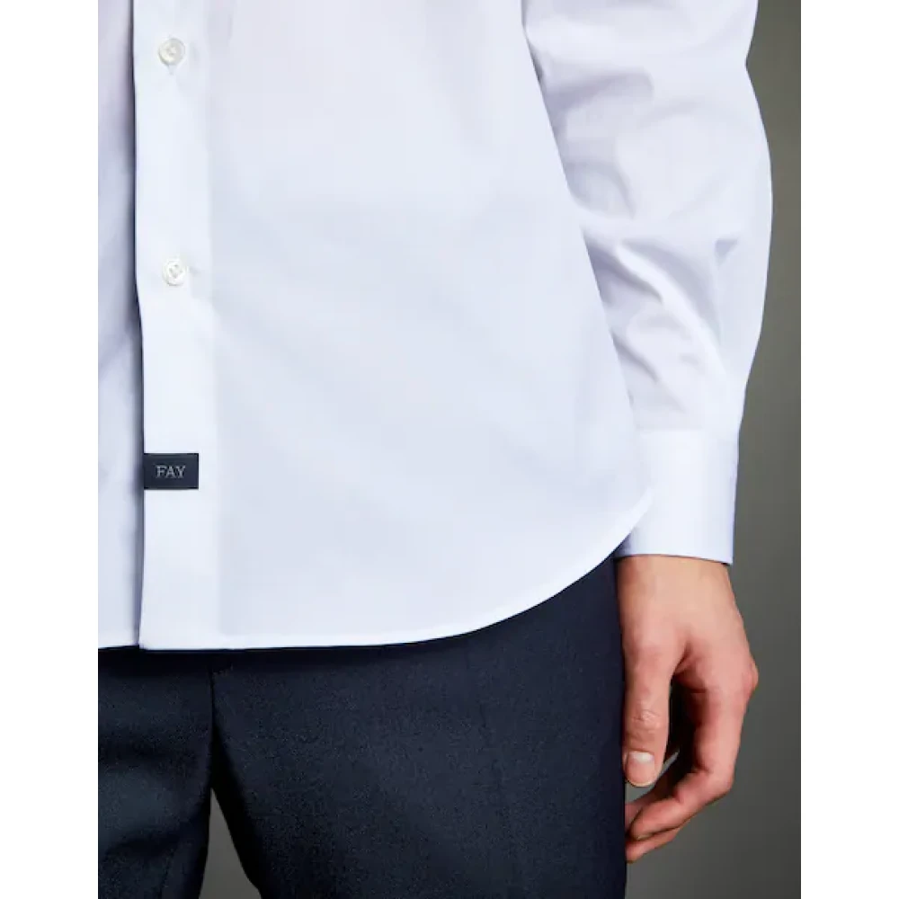 Fay Witte Shirts voor Vrouwen White Heren