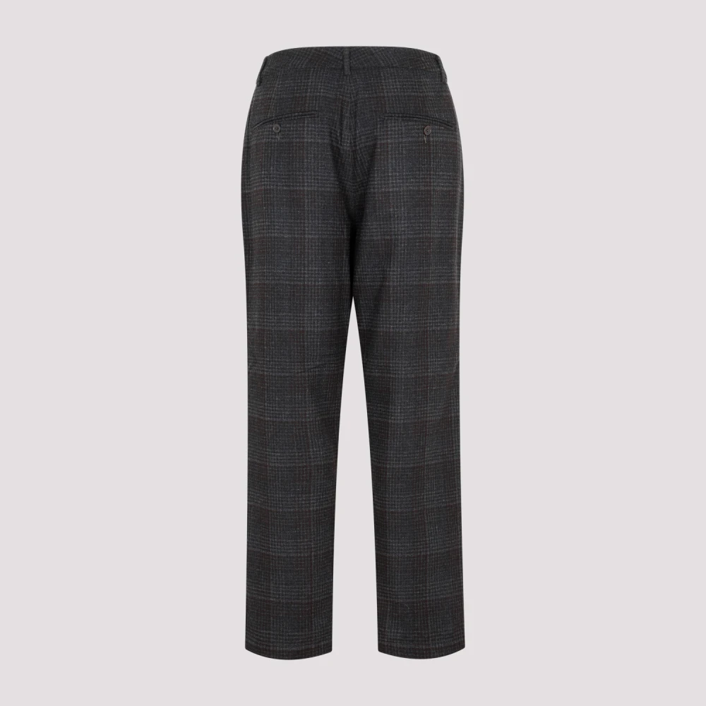Universal Works Grijze Wol Militaire Chino Broek Gray Heren