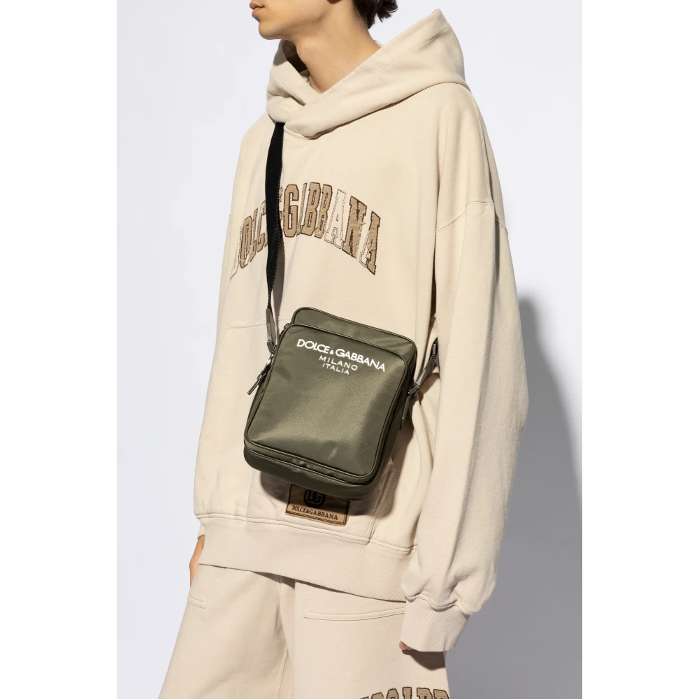 Dolce & Gabbana Schoudertas Green Heren