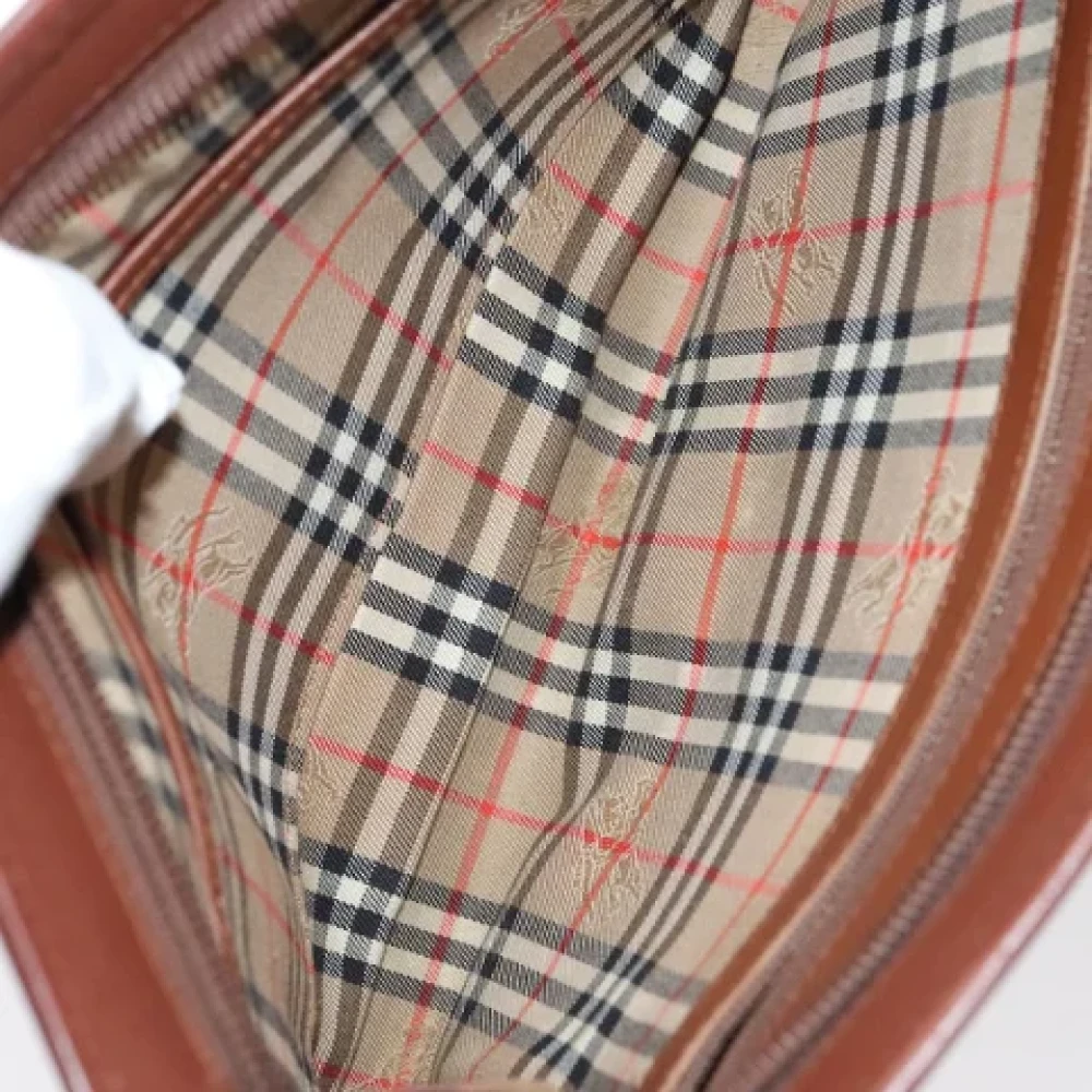 Burberry Vintage Pre-owned Leather clutches Brown Dames