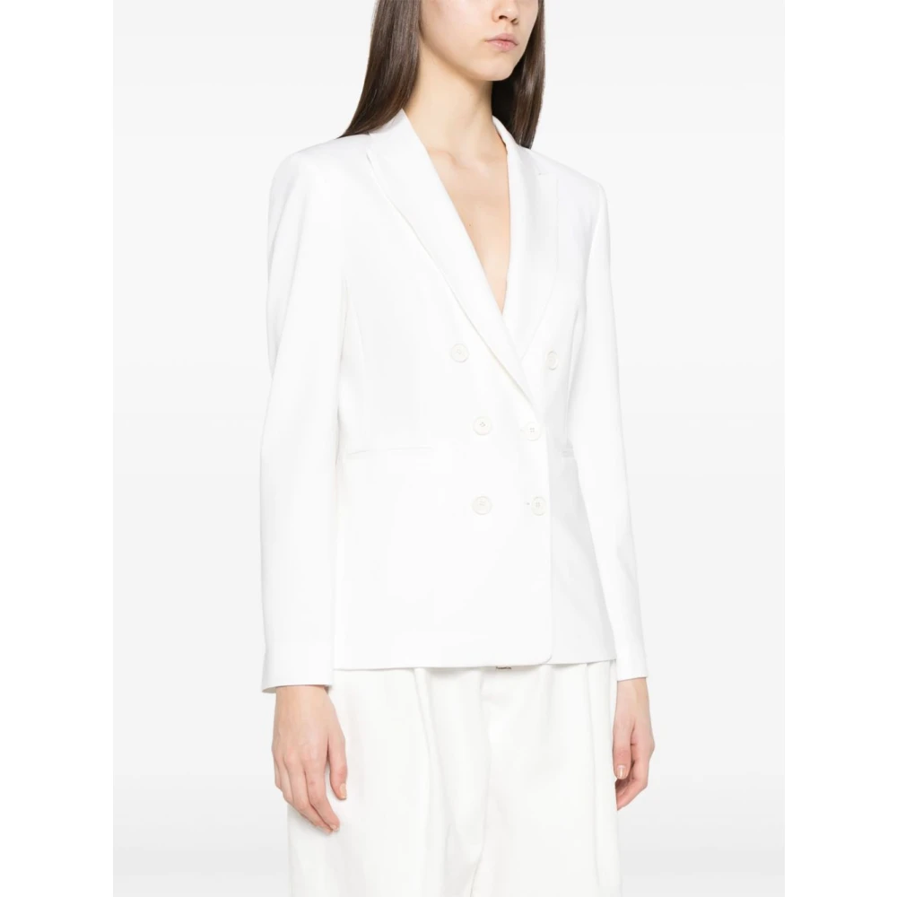 pinko Witte Jas Buitenkleding Ss25 White Dames
