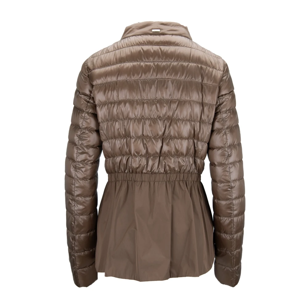 Herno Kort donsjack met dubbele ritssluiting Brown Dames