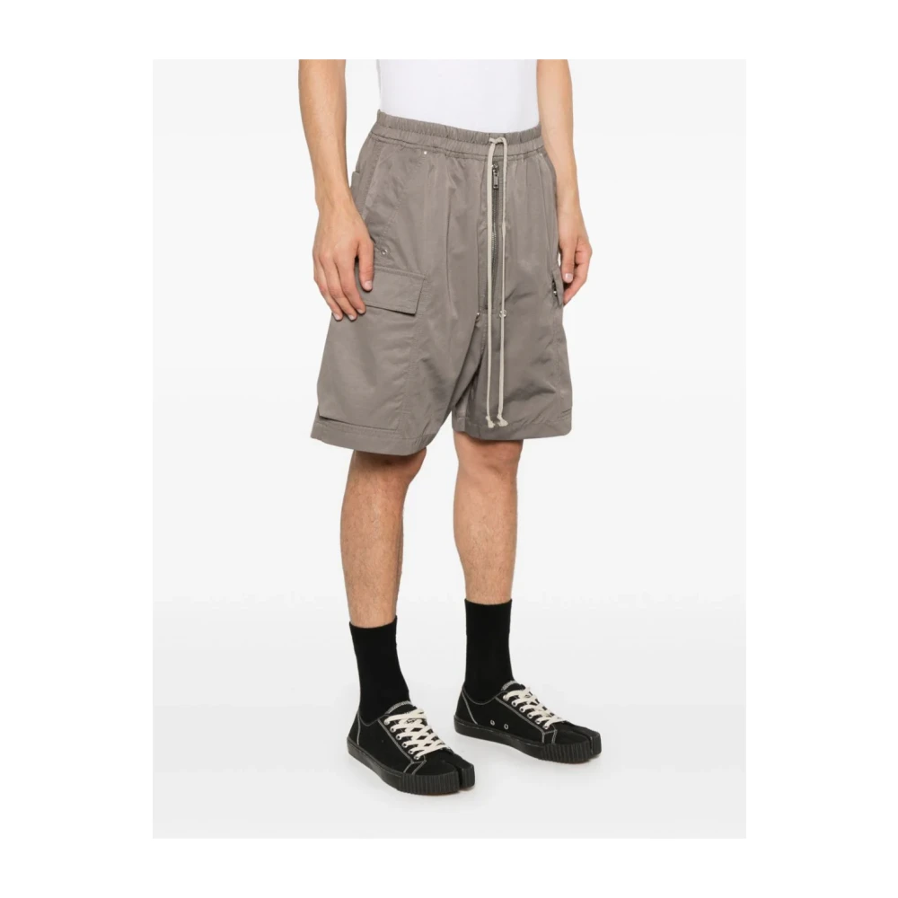 Rick Owens Casual knielange grijze shorts Gray Heren