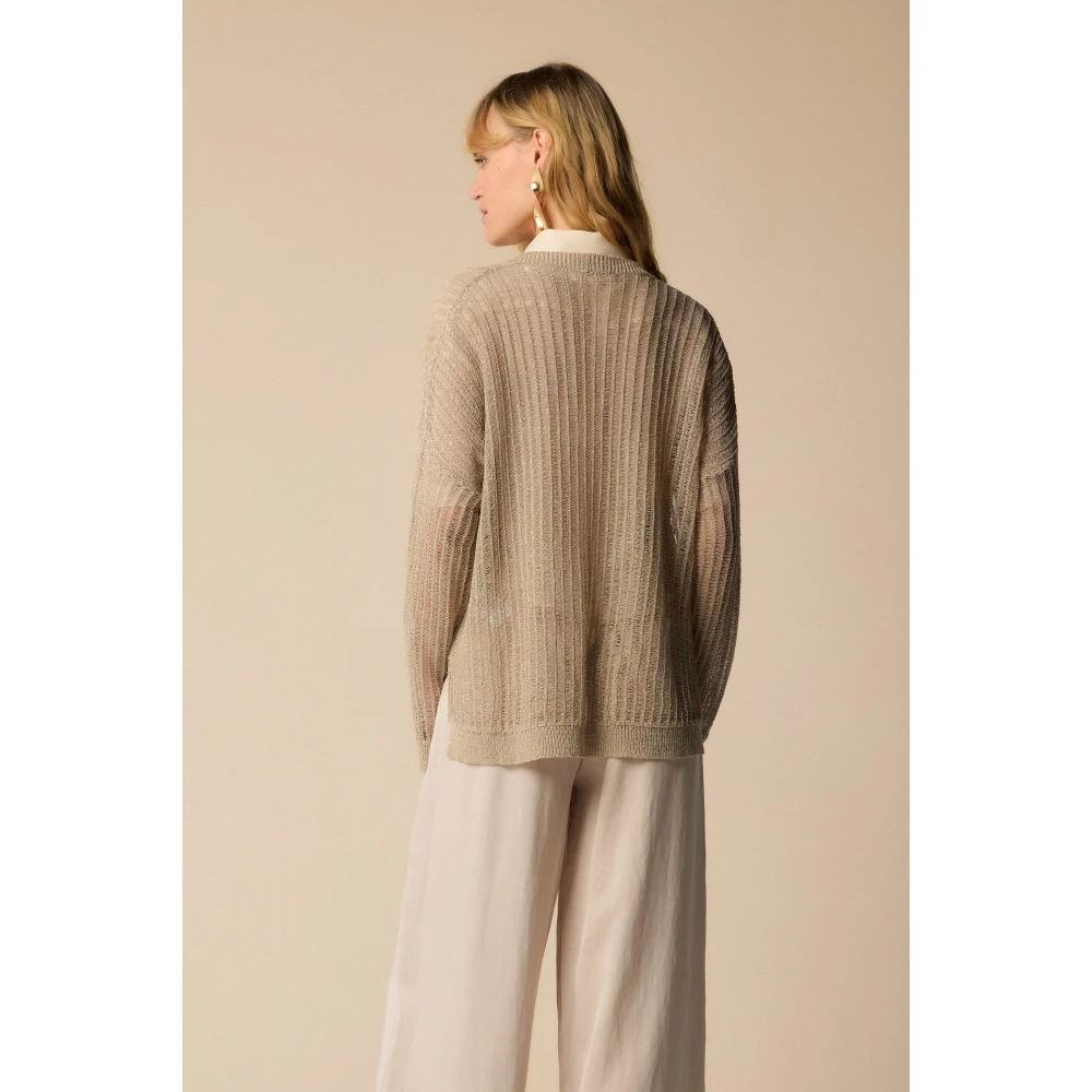 Kocca Stijlvolle Cardigans voor Vrouwen Beige Dames