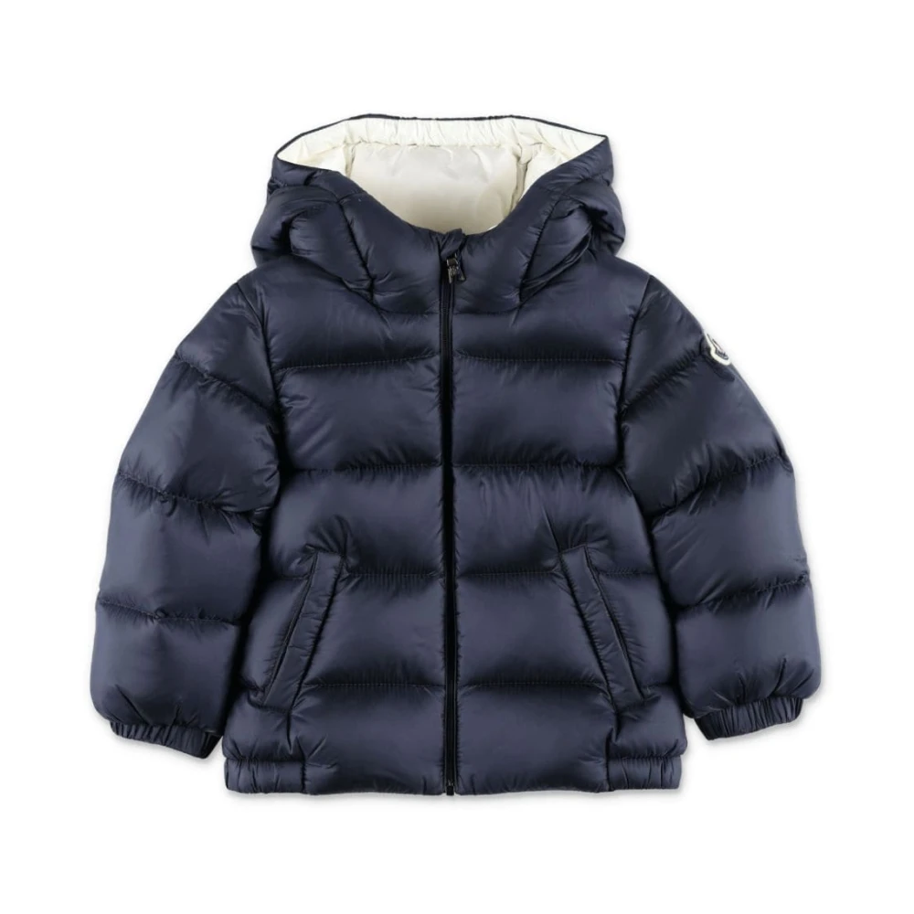 Moncler Boys Blue Parka Jacket Medium
