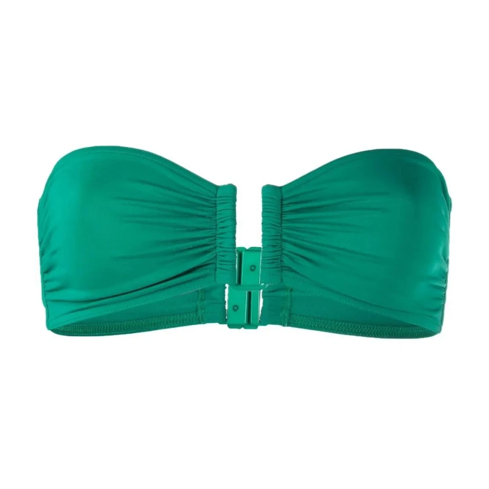 Eres Strapless Bandeau Bikini Top Green Dames