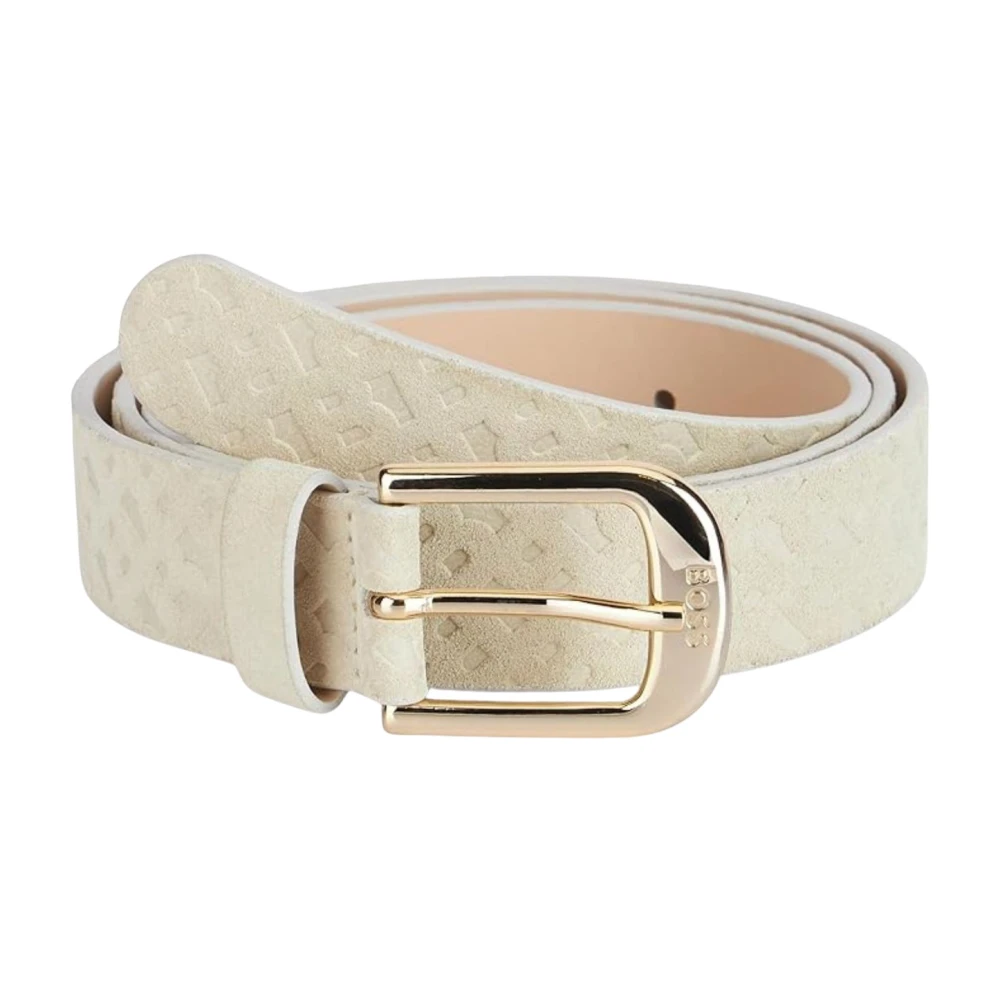Hugo Boss Damesriem in monochroom ontwerp Beige Dames