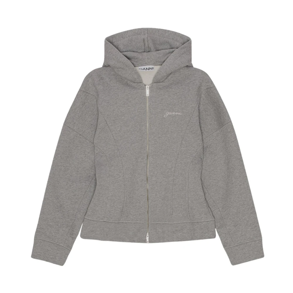 Ganni Dames Sweatshirt Mode Gray Dames