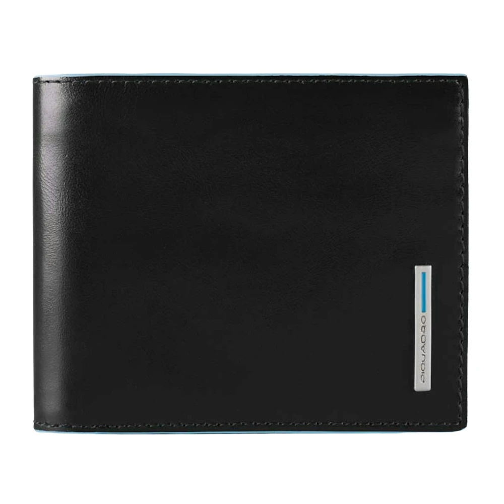 Piquadro Svart Blue Square Plånbok