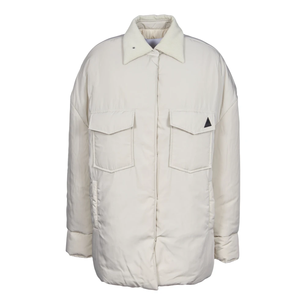 The Attico Witte Pinafore Metalen Korte Jas White Dames