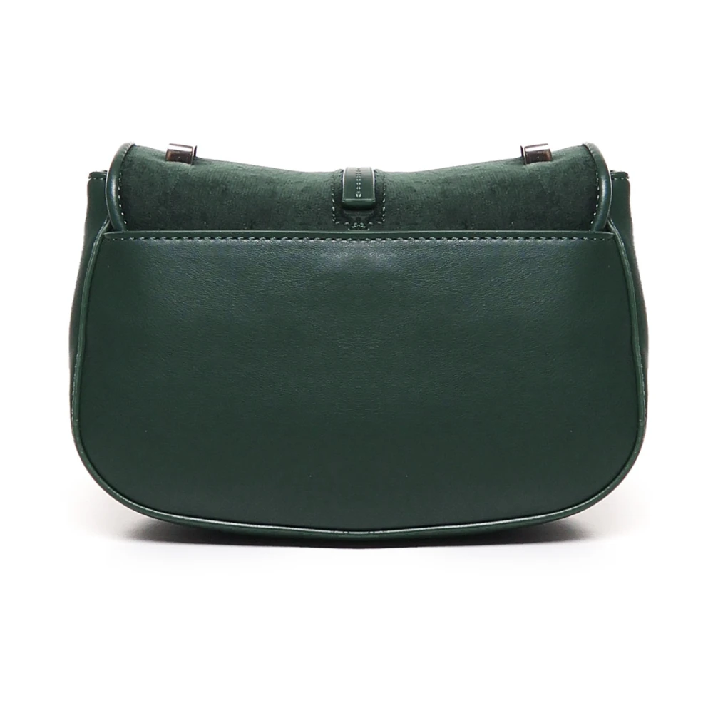 V73 Groene Ecolederen Schoudertas met Hangslot Green Dames