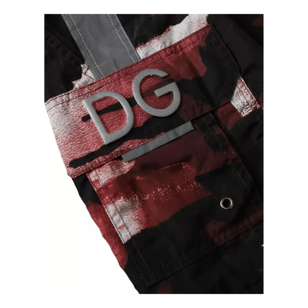 Dolce & Gabbana Camouflage Zwemshorts met Zakken Multicolor Heren
