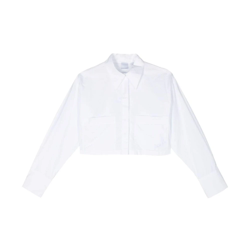 Pinko Witte Shirt met Geborduurd Logo White Dames